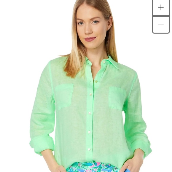 Lilly Pulitzer Tops - NWT Lilly Pulitzer Sea View linen too